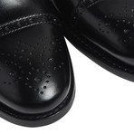 Black Cap-Toe Brogues // Goodyear Welted Construction // Black (US: 7)
