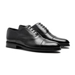 Black Cap-Toe Oxfords // Goodyear Welted Construction // Black (US: 9.5)