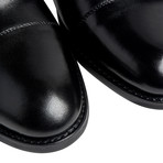 Black Cap-Toe Oxfords // Goodyear Welted Construction // Black (US: 8.5)