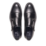 Black Double Monk // Goodyear Welted Construction // Black (US: 10.5)