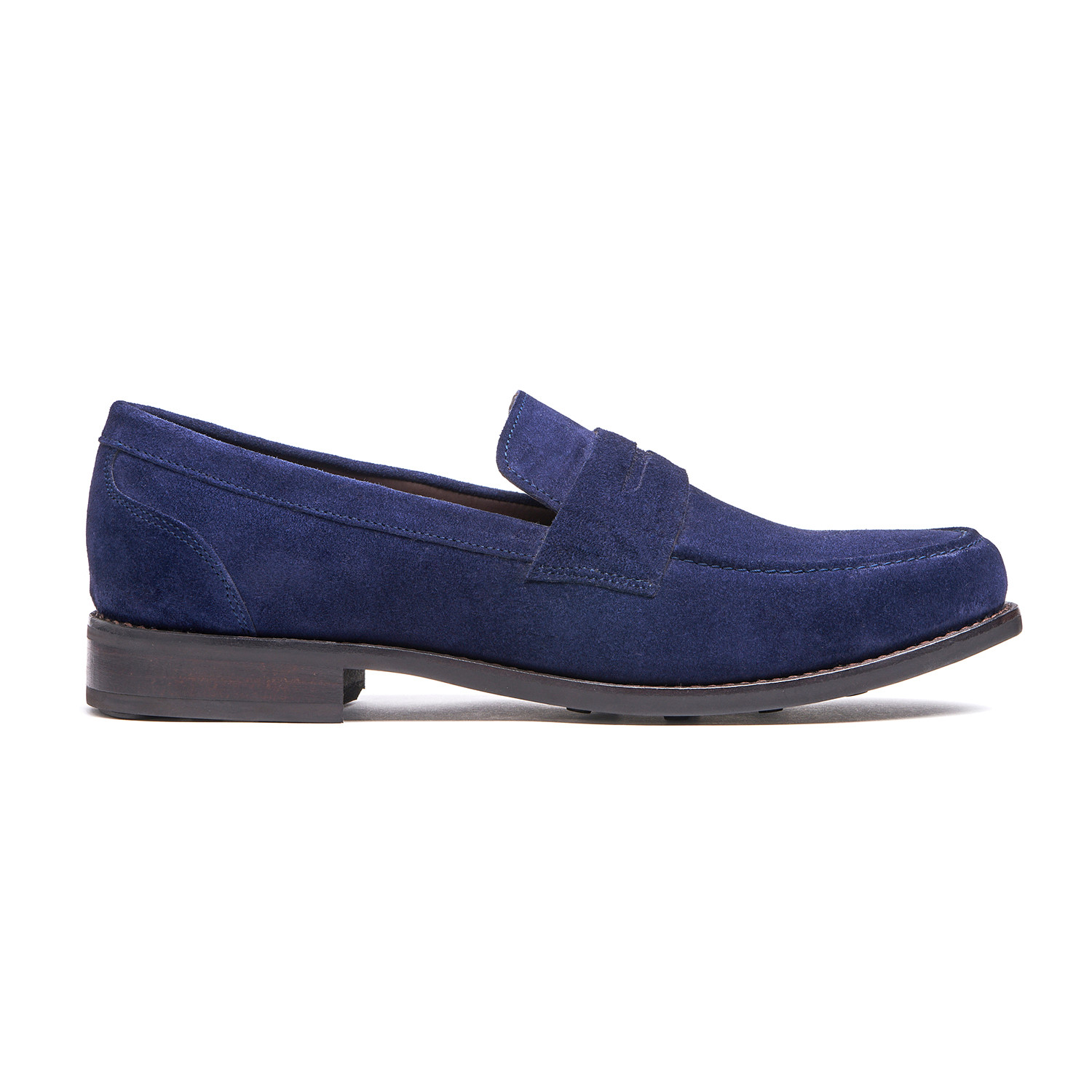 Blue Suede Penny Loafer // Goodyear Welted Construction // Royal Blue ...