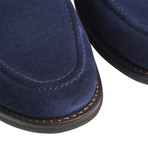 Blue Suede Penny Loafer // Goodyear Welted Construction // Royal Blue Suede (US: 7)