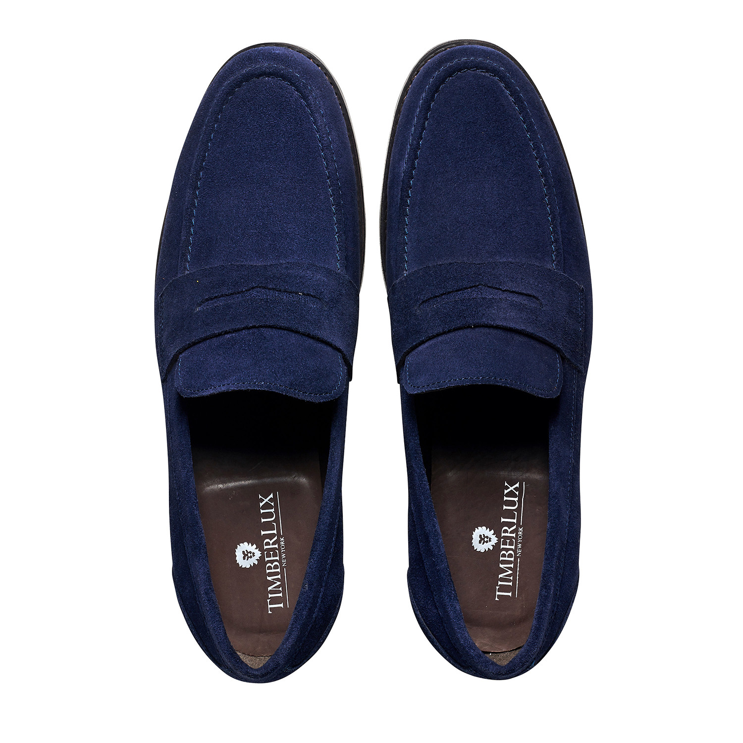 Blue Suede Penny Loafer // Goodyear Welted Construction // Royal Blue ...