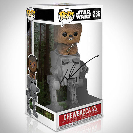 Chewbacca On At-At // George Lucas Signed Funko Pop