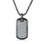 Stainless Steel Designer Inspired Necklace // Black