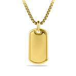 Stainless Steel Designer Inspired Necklace // Gold