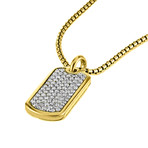 Stainless Steel Designer Inspired Necklace // Gold