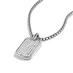 Stainless Steel Designer Inspired Necklace // Silver