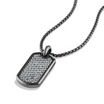 Stainless Steel Designer Inspired Necklace // Black