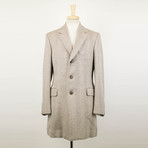 Belvest // Twill Wool Coat // Brown (Euro: 48S)