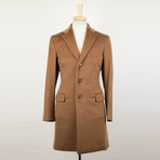 Brown Cashmere Blend Coat // Brown (Euro: 52R)
