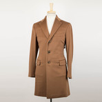 Brown Cashmere Blend Coat // Brown (Euro: 48S)