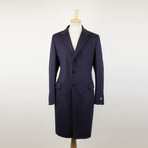 Belvest // Wool 3 Button Full Length Coat // Purple (Euro: 52R)