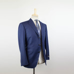 Wool 3 Roll 2 Button Suit // Blue (Euro: 50S)