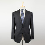 Houndstooth Wool Blend 2 Button Suit // Gray (Euro: 56S)