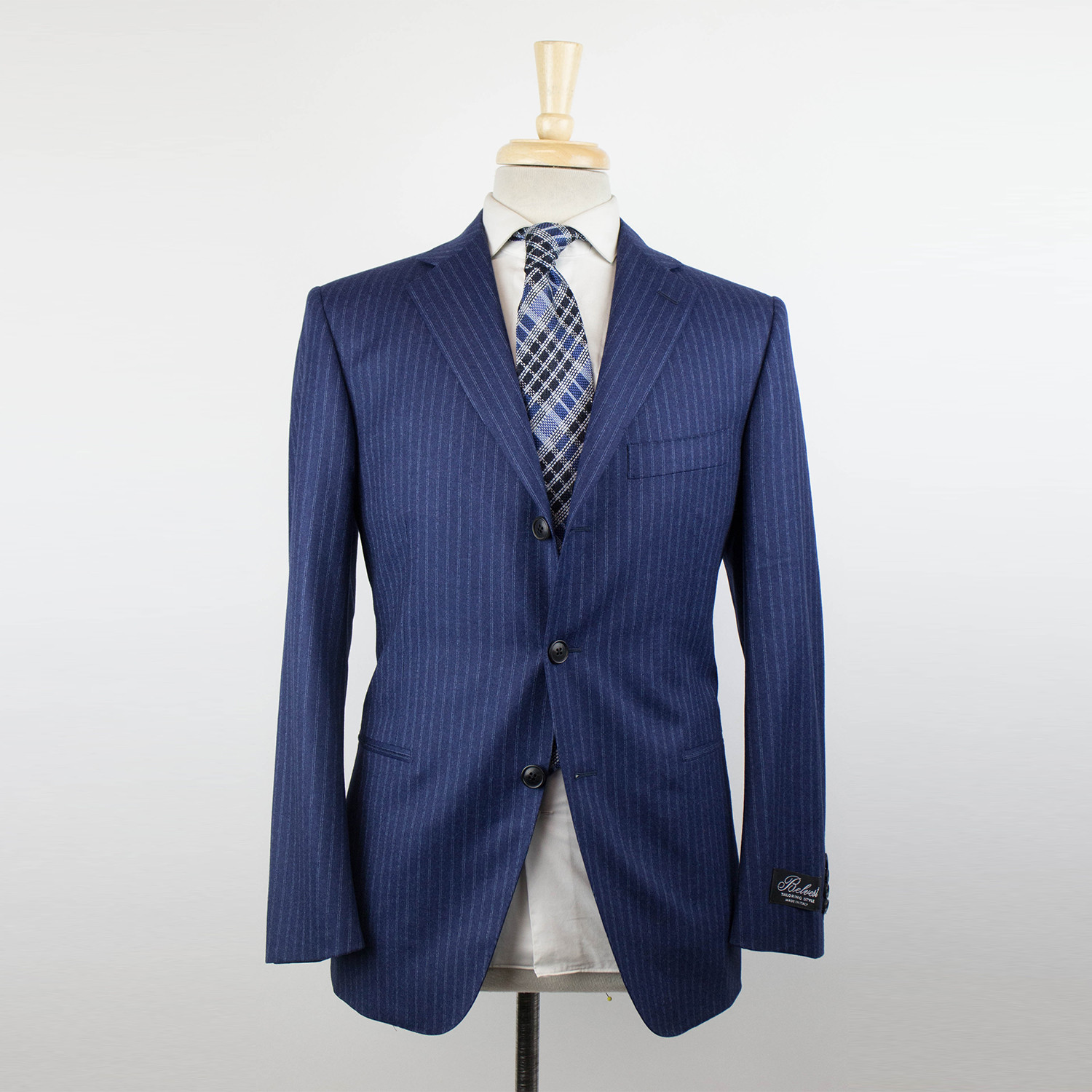 Wool 3 Roll 2 Button Suit // Blue (Euro: 48R) - Belvest - Touch of Modern