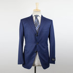 Wool 3 Roll 2 Button Suit // Blue (Euro: 48R)