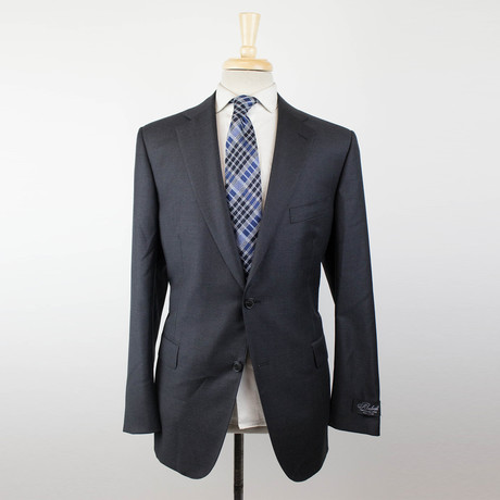 Belvest // Wool 2 Button Suit // Charcoal (Euro: 48S)