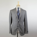 Check Wool Blend 3 Roll 2 Button Sport Coat // Gray (Euro: 52R)