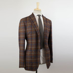 Wool Blend Unstructured 3 Roll 2 Sport Coat // Brown (Euro: 54R)