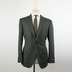 Belvest // Herringbone Wool 2 Button Sport Coat // Green (Euro: 54R)