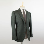 Belvest // Herringbone Wool 2 Button Sport Coat // Green (Euro: 48R)