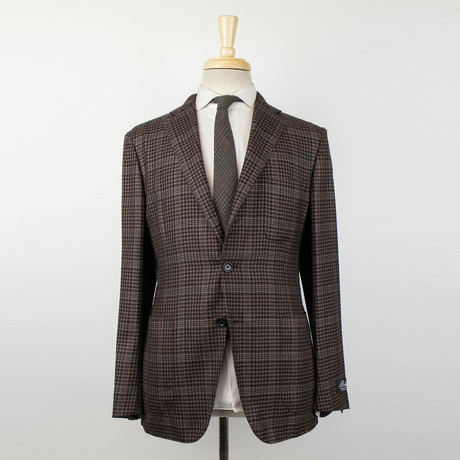 Cashmere Unstructured 3 Roll 2 Sport Coat // Brown (Euro: 48S)