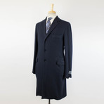 Twill Cashmere Full Coat // Blue (Euro: 48S)