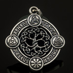 Yggdrasil The World Tree Pendant // Silver