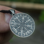 Ornament Collection // Vegvisir Pendant + Floral Ornament