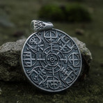 Ornament Collection // Vegvisir Pendant + Floral Ornament