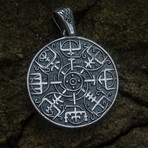 Ornament Collection // Vegvisir Pendant + Floral Ornament