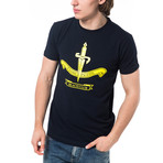 Beach Club T-Shirt // Navy (Euro: 50)