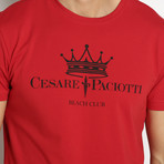 Crowned T-Shirt // Red (Euro: 52)