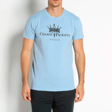 Crowned T-Shirt // Sky Blue (Euro: 46)