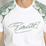 Signature T-Shirt // White + Green (Euro: 56)