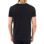 Crest T-Shirt // Black + Gray (L)
