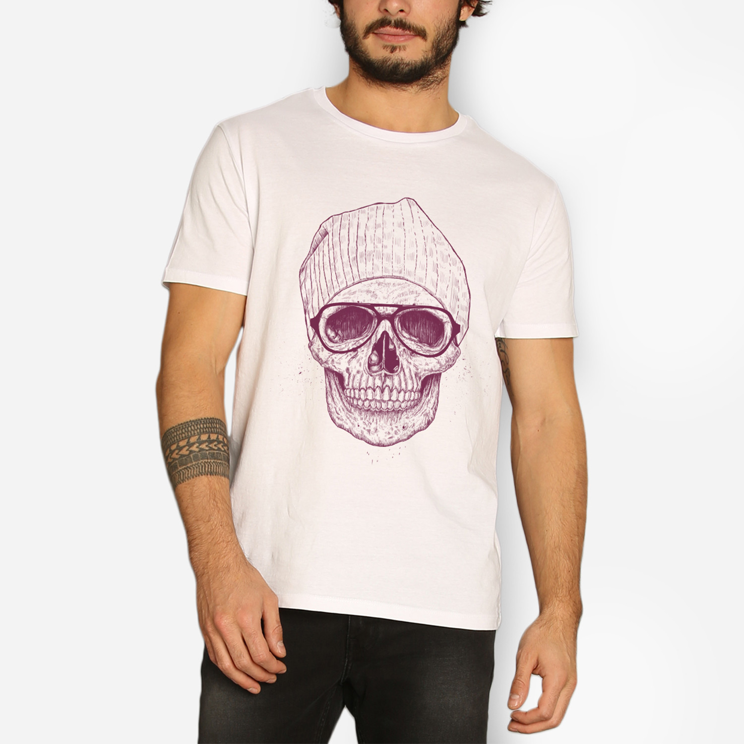 Cool Skull T-Shirt // White (S) - Wooop - Touch of Modern