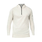 Westend Hooded Quarter Zip Pullover // Cream (M)
