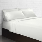 500 Thread Count Sheet Set // White (Twin)