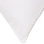 100% Cotton Dobby Windowpane Pillow // Soft (Standard)