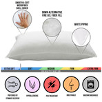 Signature Microfiber Gel Fiber Filled Pillow // Soft // Set Of 2 (Standard)