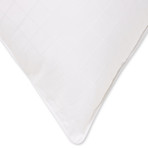 100% Cotton Dobby Windowpane Pillow // Firm (Standard)