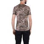 Camo T-shirt  // Brown Camouflage (XL)