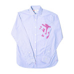 Hatch Shirt // Blue + White + Purple (L)