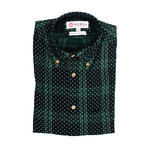 Hipipip Shirt // Green + Navy (L)