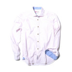 Qluf Shirt // Pale Pink + Blue (M)