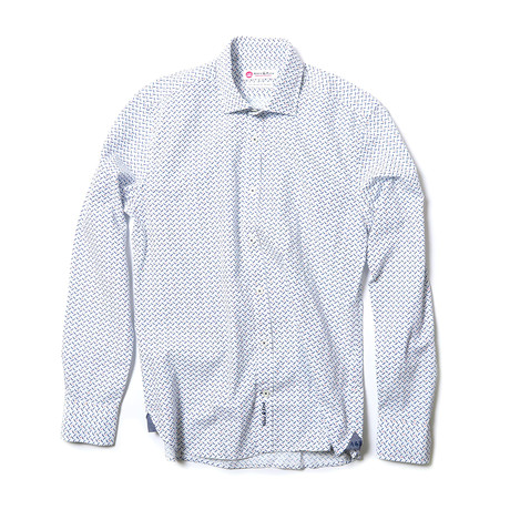 Schlass Shirt // White + Blue (S)