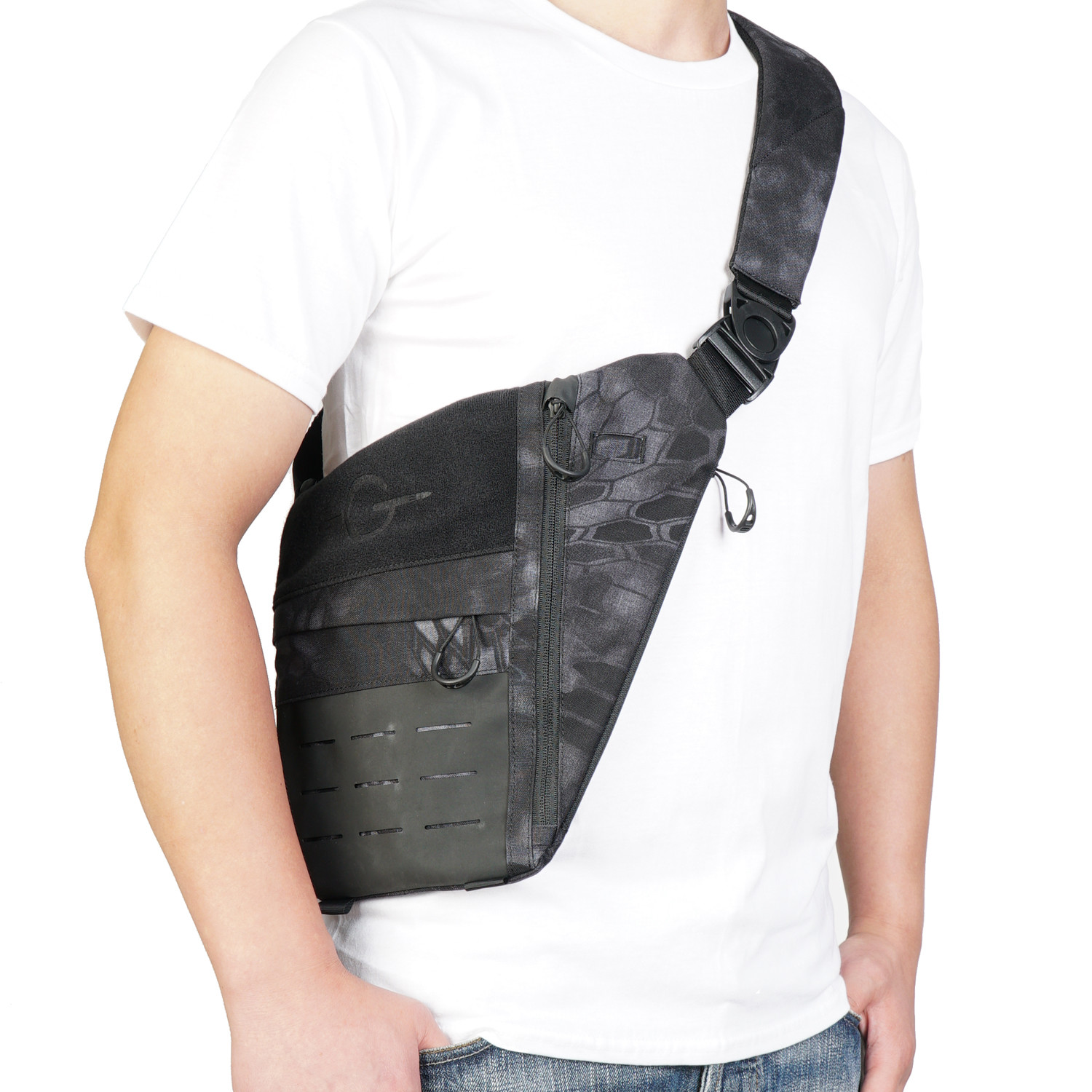 Cache L1 // Stealth Side Bag // Left Shoulder (Black) Tactical_Geek