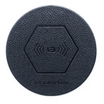 HyperCharger // Ultra-Thin Wireless Pad // Black Leatherette